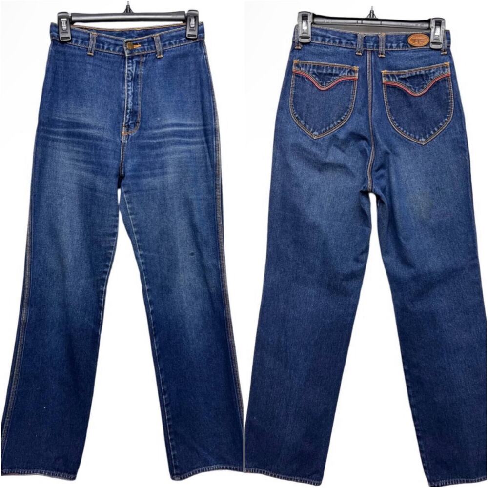 PENTIMENTO BRITTANIA Vintage 80s High Waisted Straight Leg‎ Jeans Women's 25x29